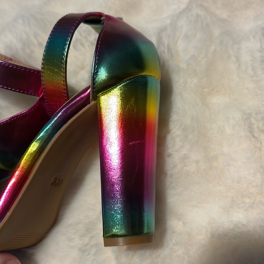 NWT Torrid Rainbow High Heels - Picture 6 of 7